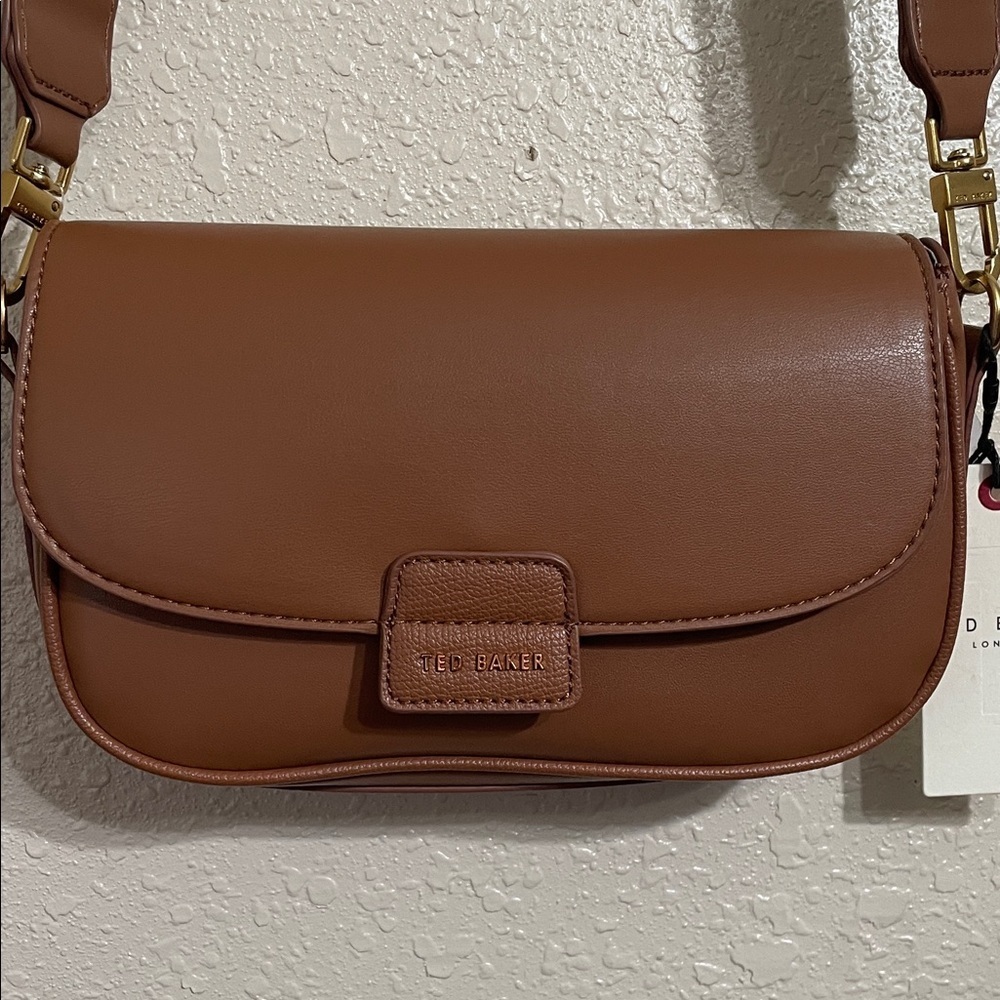 Ted Baker Brown Compact Crossbody Bag